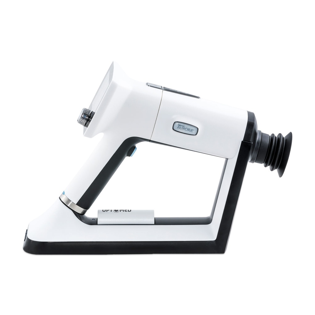 [DK]Funduskamera, Optomed Aurora IQ, sidebillede, inkl. ladestation